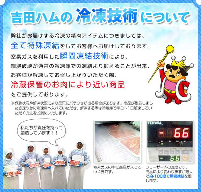 冷凍技術について